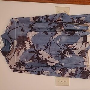 Anthropologie Mesh mock Turtleneck, Plus 2x